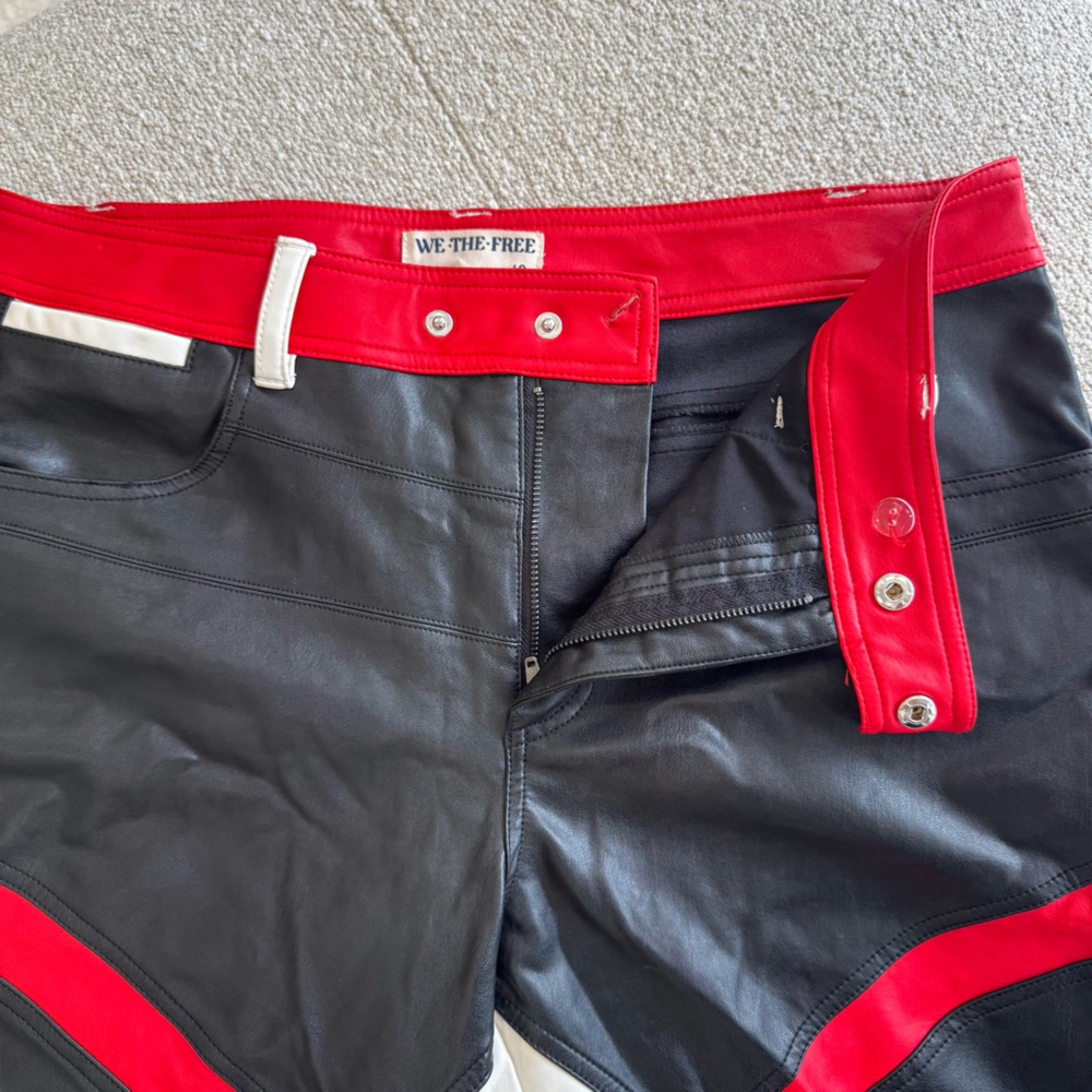 WE THE FREE COLOR BLOCK VEGAN PANTS - SIZE 10 - Picture 4 of 9